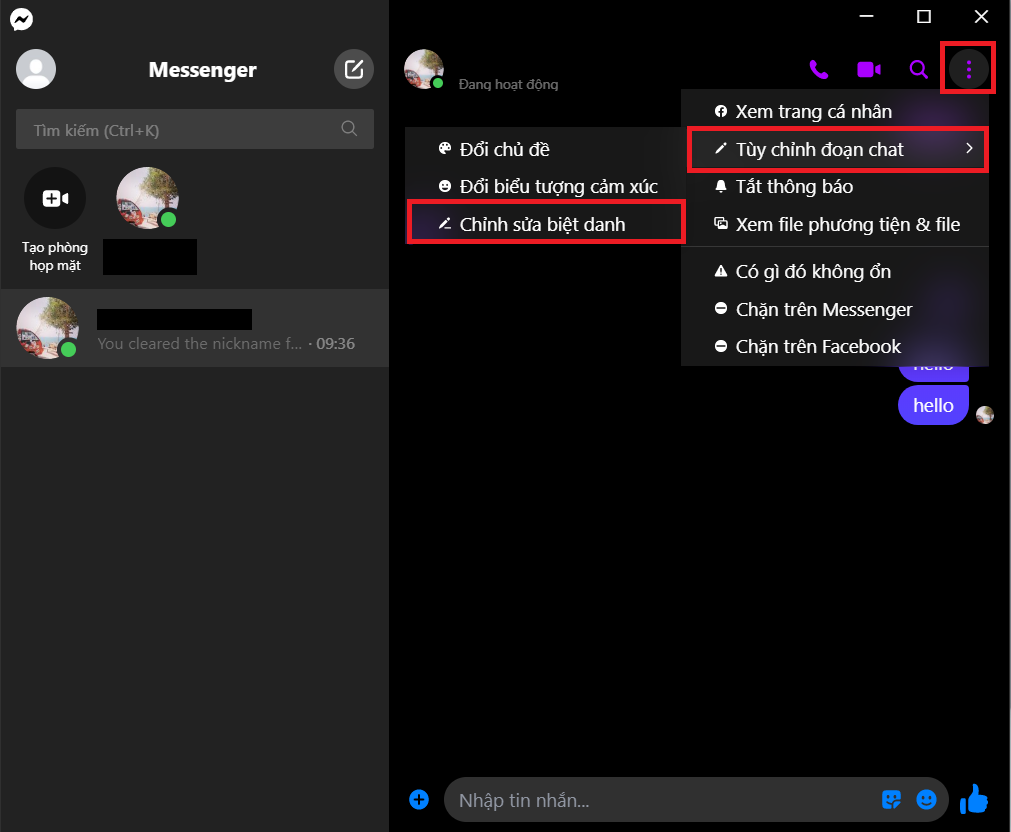 Cách đặt biệt danh trên Messenger điện thoại và máy tính cực dễ (1)