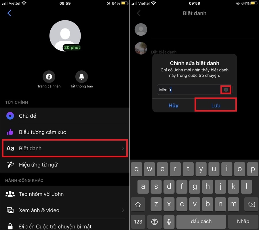 Cách đặt biệt danh trên Messenger điện thoại và máy tính cực dễ (6)