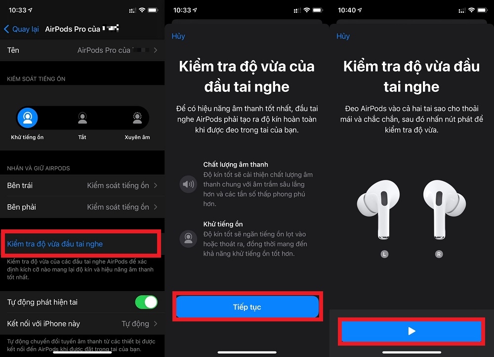 Cách chọn nút đệm cao su phù hợp cho tai nghe Airpods Pro (2)