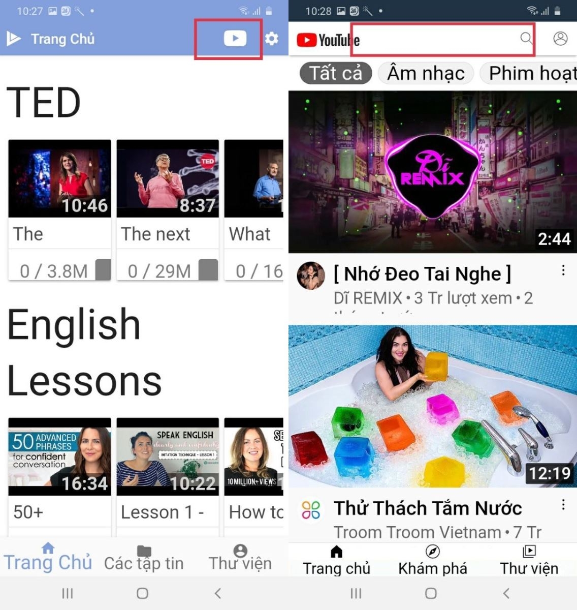 Cách xem phụ đề song ngữ YouTube trên điện thoại Android (4)