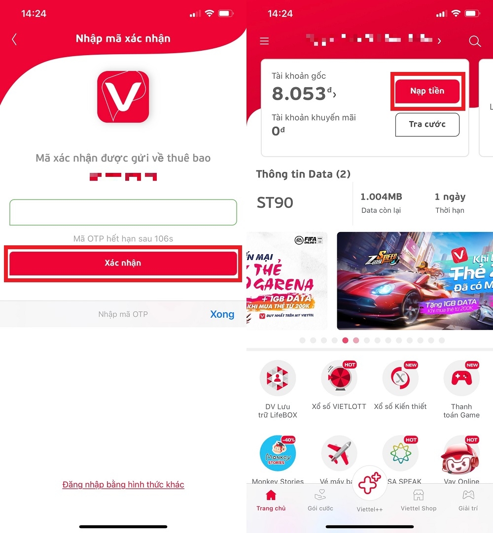 Tổng hợp các cách ứng tiền các nhà mạng Viettel, Vinaphone và Mobifone (3)