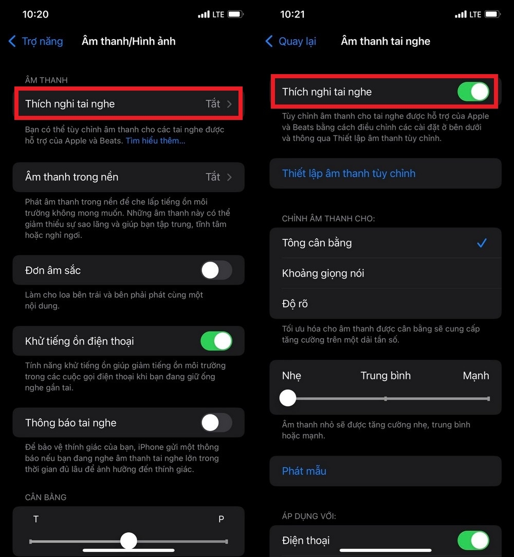 Tính năng Tăng cường hội thoại (5)