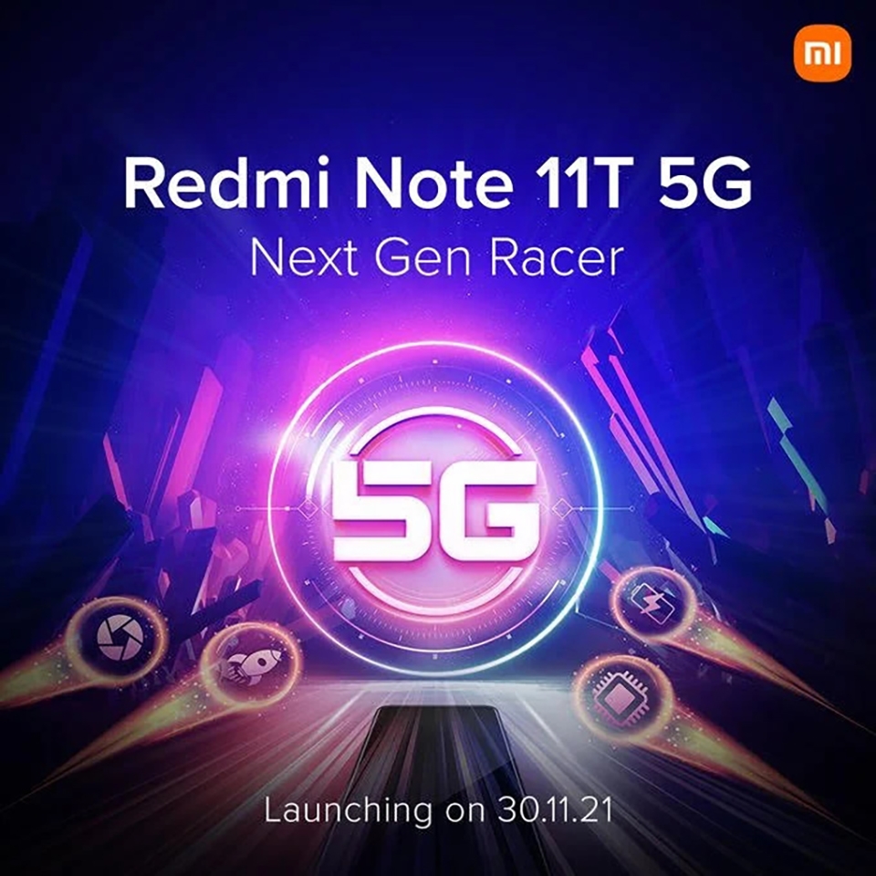 Xiaomi tung teaser xác nhận sẽ ra mắt Redmi Note 11T vào ngày 30/11