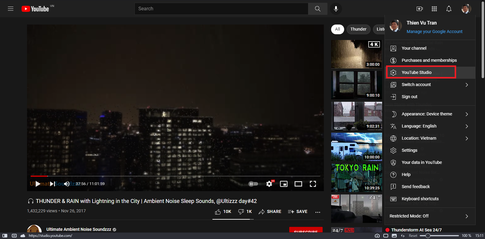 Cách xóa video đã đăng trên YouTube