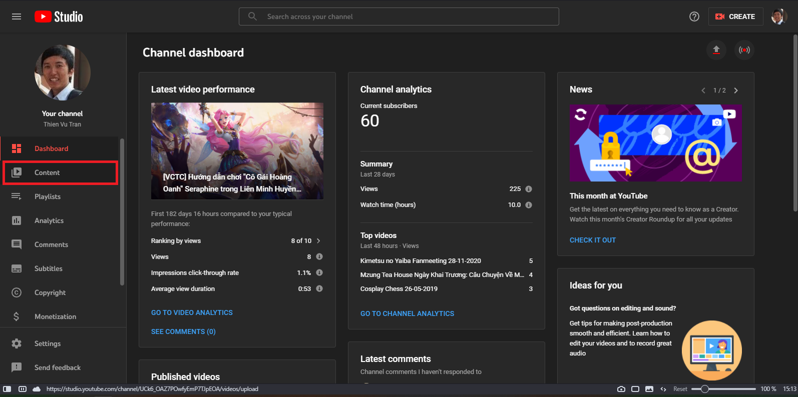 Cách xóa video đã đăng trên YouTube