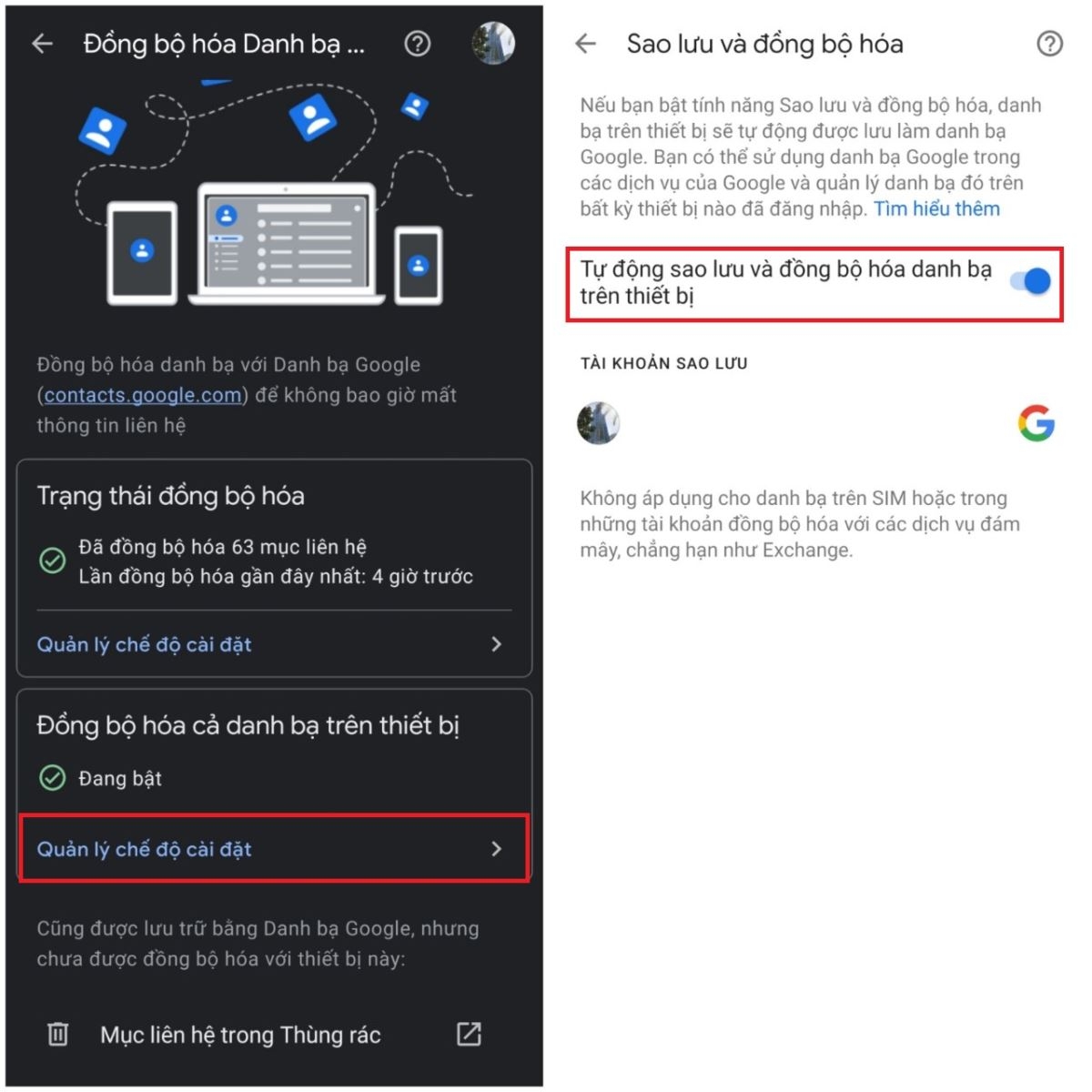 Cách đồng bộ danh bạ trên điện thoại Samsung vào tài khoản Google (3)