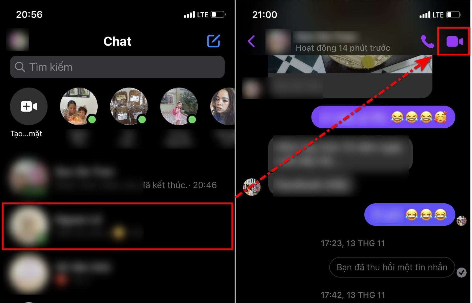 Mẹo thu nhỏ màn hình video call Messenger (1)
