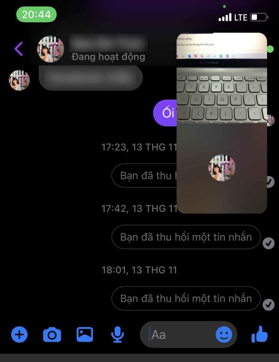 Mẹo thu nhỏ màn hình video call Messenger (6)