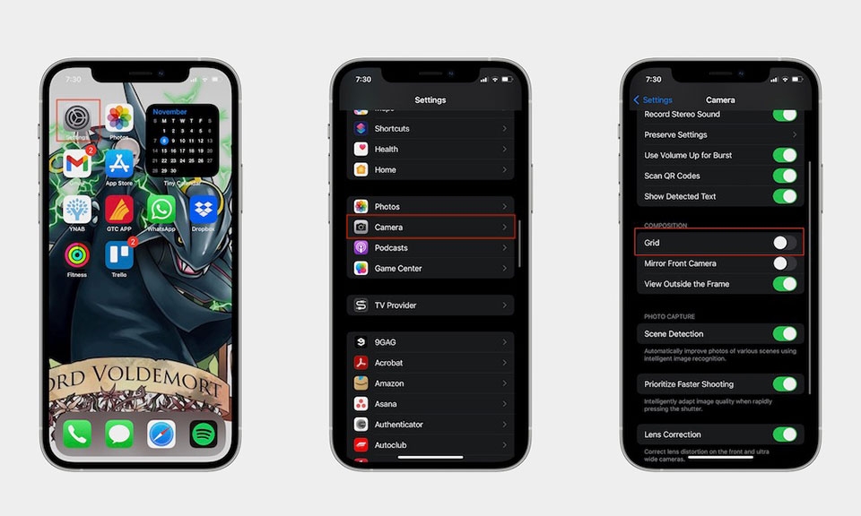 Bật lưới để chụp ảnh đẹp hơn Bật lưới để chụp ảnh đẹp hơn