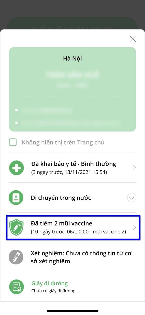 Hướng dẫn kiểm tra thông tin mũi tiêm trên PC Covid (5)