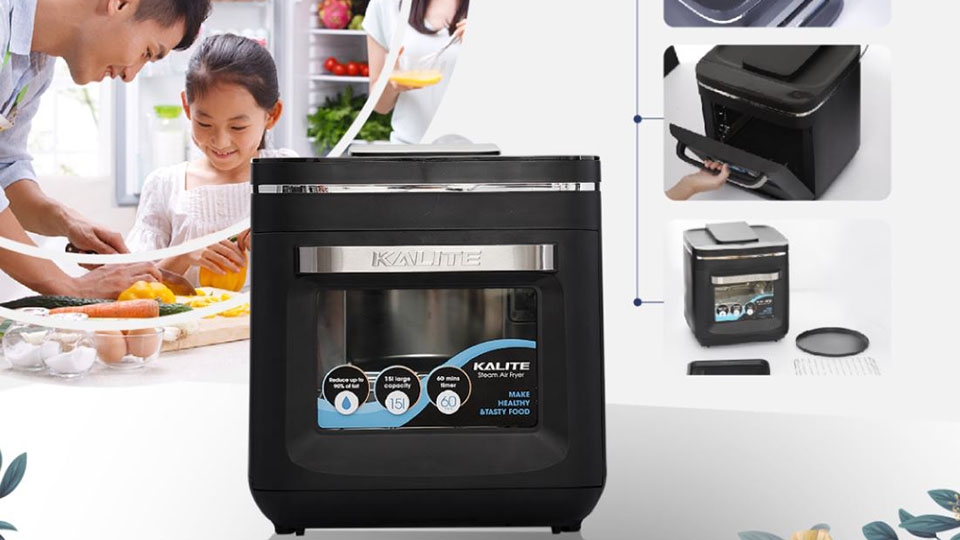 Nồi chiên không dầu hơi nước Kalite 15 lít STEAM X