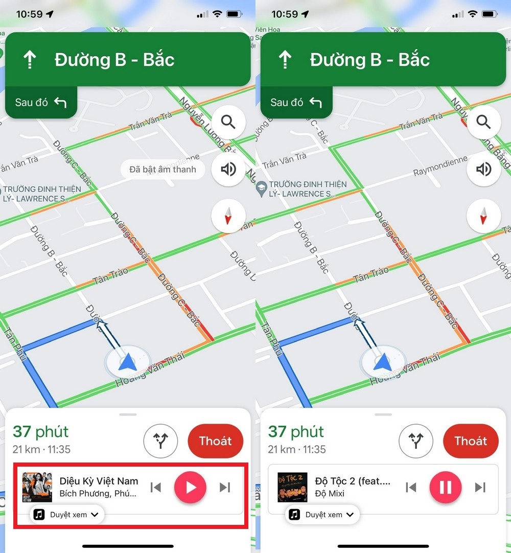 Cách nghe nhạc trên Google Maps (5)