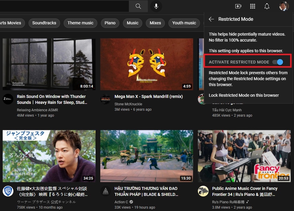 Cách tắt chế độ hạn chế YouTube ảnh 4