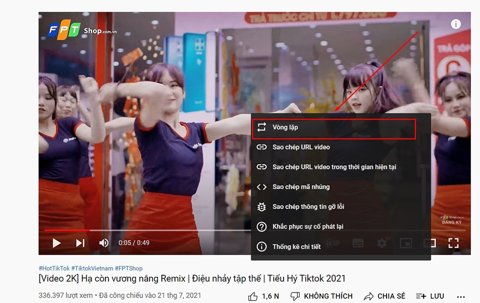 Cách replay video YouTube trên máy tính - Ảnh 02 Cách replay video YouTube trên máy tính - Ảnh 02