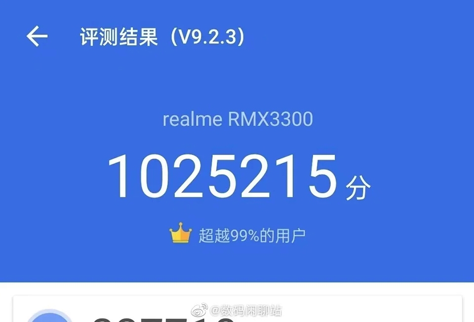 Realme GT 2 Pro lộ điểm benchmark “khủng” trên AnTuTu, hơn 1 triệu điểm