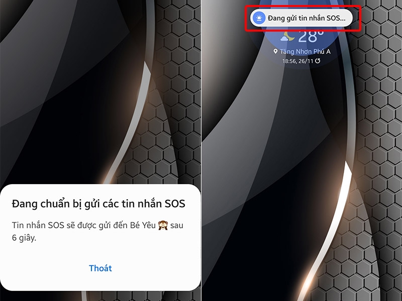 Gửi tin nhắn SOS