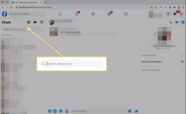 Hướng dẫn tìm tin nhắn Facebook Messenger nhanh chóng