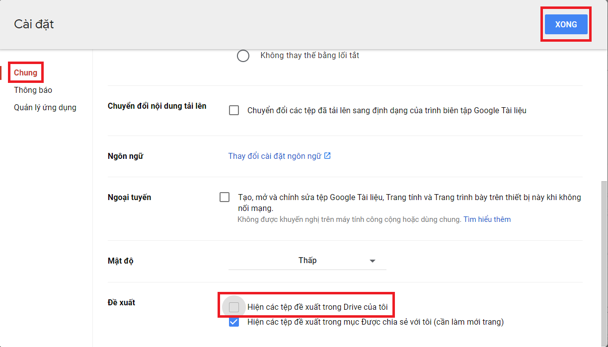 Hướng dẫn cách tắt tính năng Truy cập nhanh trên Google Drive (3)