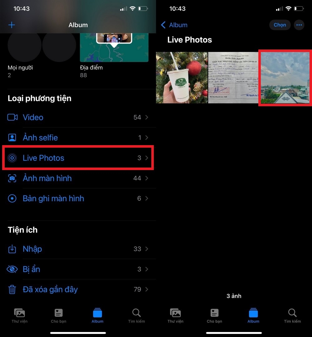 Đổi hiệu ứng live photo trên iPhone (2)