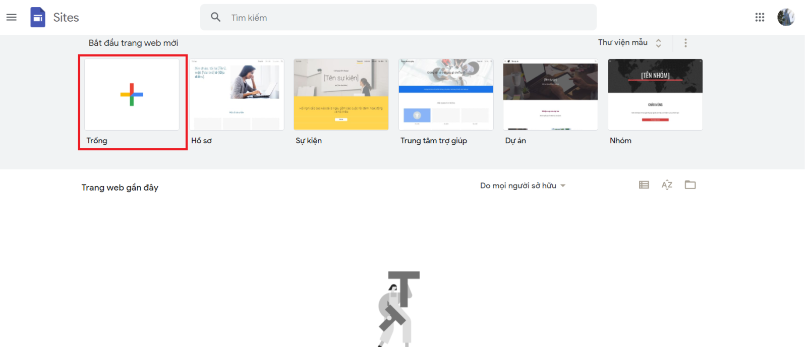 Chọn mẫu website