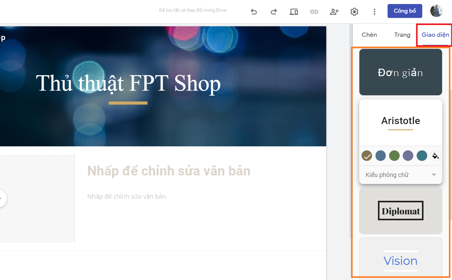 Lưu lại ngay cách làm một trang web đơn giản với Google Sites (6)