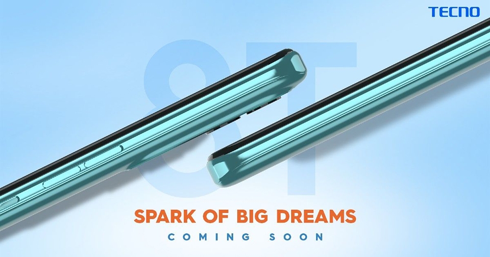 Tecno Spark 8T lộ ảnh teaser chính thức