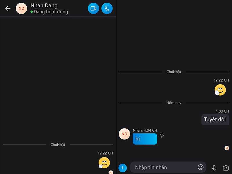 Giao diện của bạn đã được đổi sang nền đen