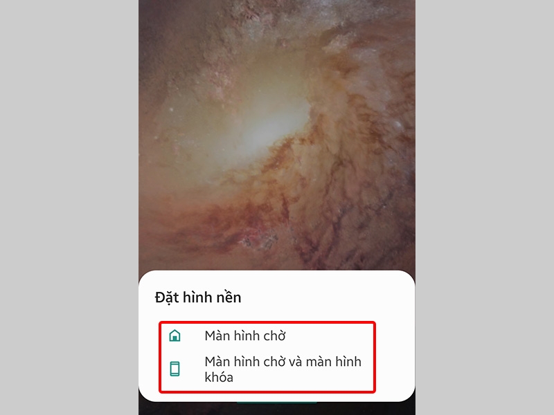 Tùy chọn cách đặt hình nền của bạn