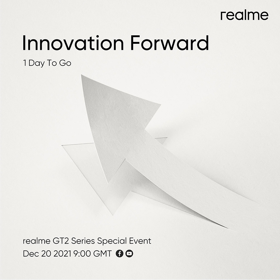 Realme xác nhận sẽ ra mắt dòng Realme GT 2 vào ngày 20/12 tới