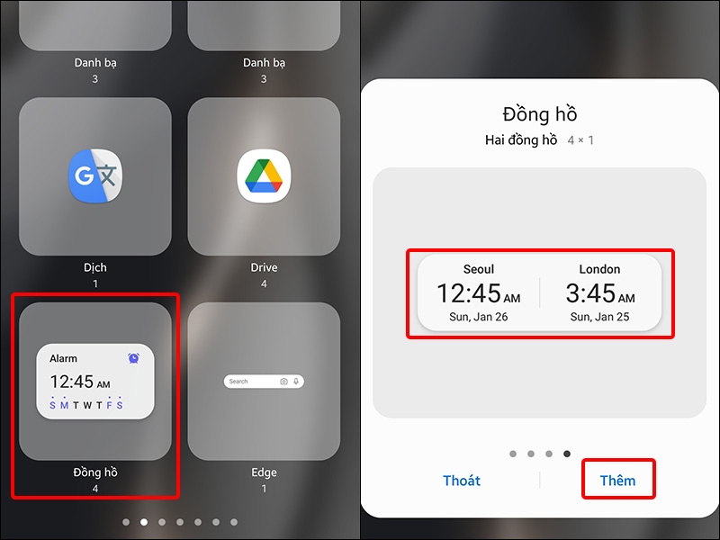 Nhấn vào Đồng hồ và Thêm Hai đồng hồ