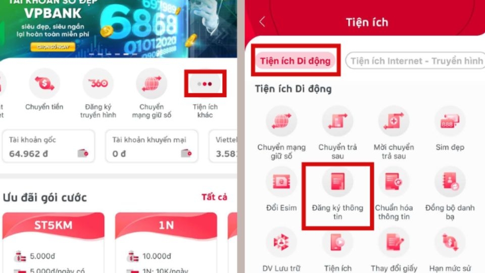 cách đăng ký sim chinh chủ viettel 6