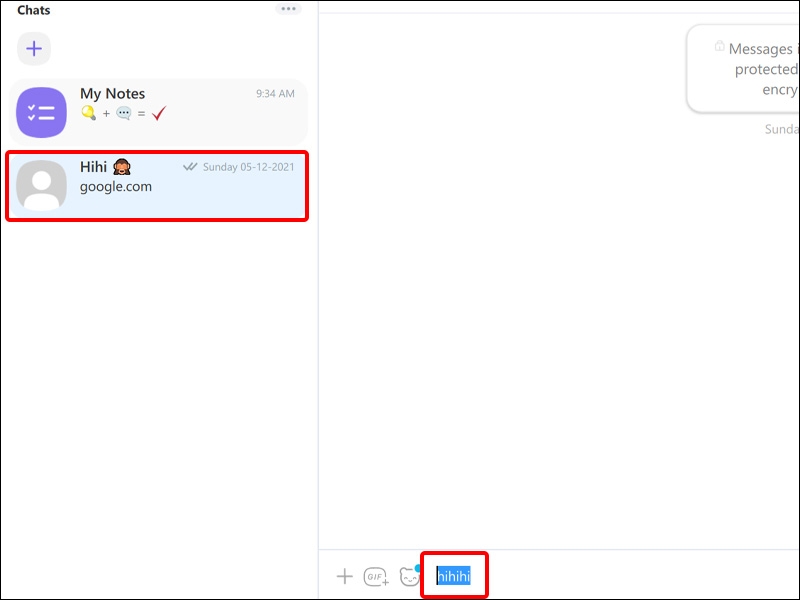 Nhấn vào cuộc trò chuyện bạn muốn và bôi đen tin nhắn của bạn