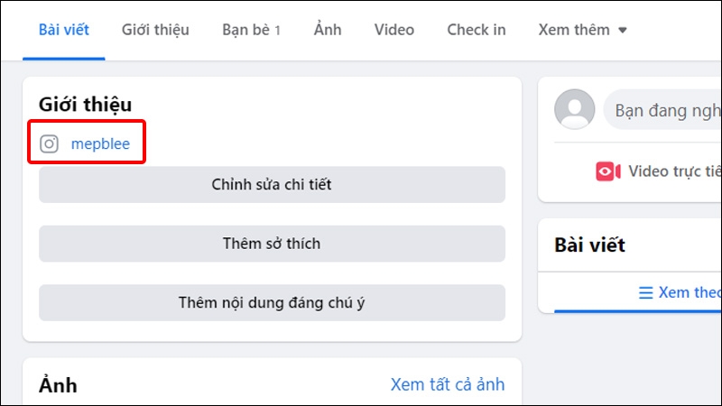 Tài khoản Instagram đã được thêm vào