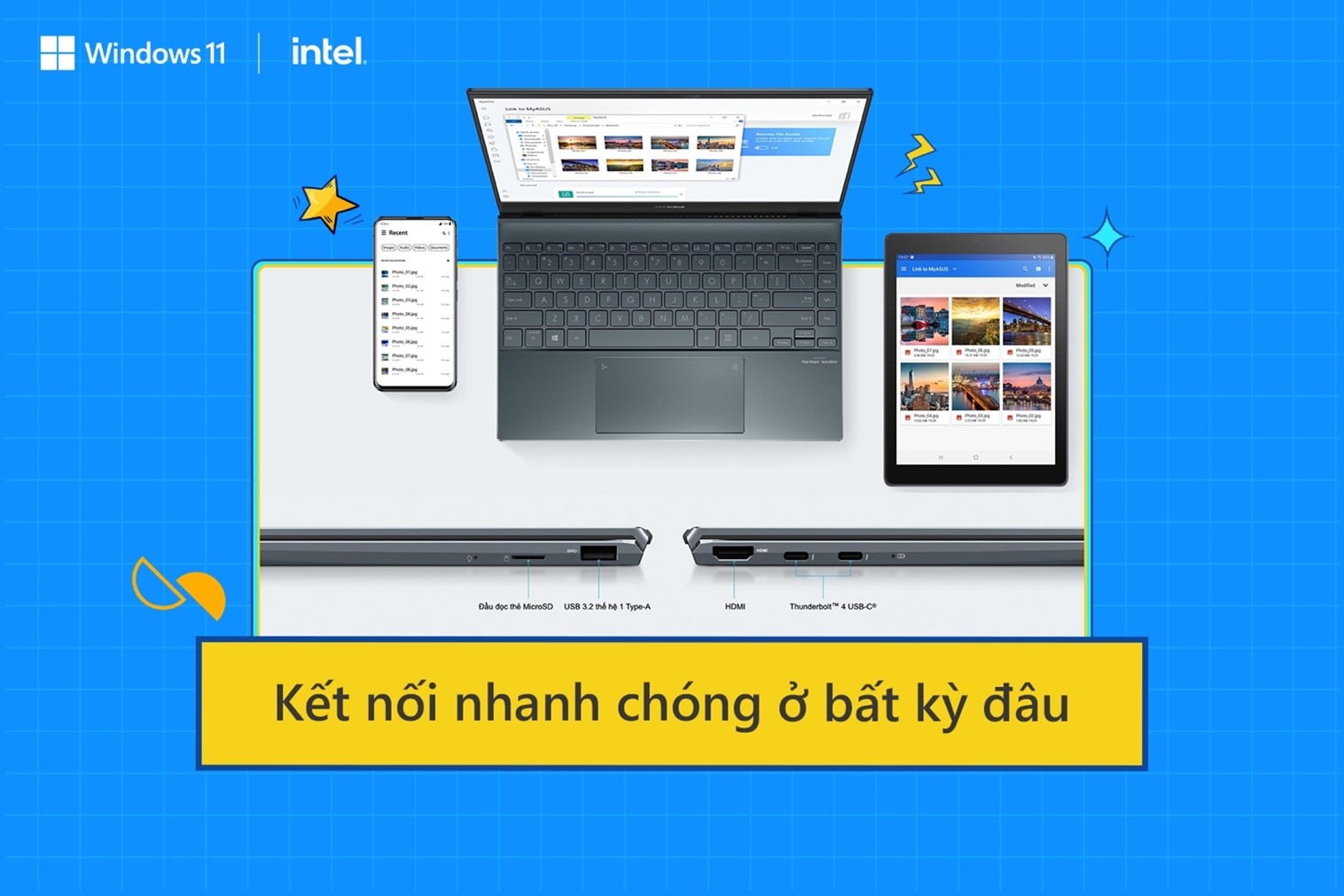 Kết nối nhanh chóng ở bất kỳ đâu