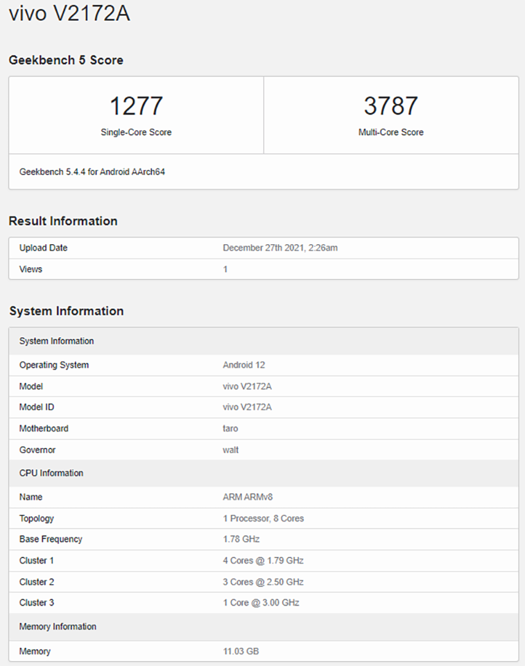 iQOO 9 Pro xuất hiện trên Geekbench
