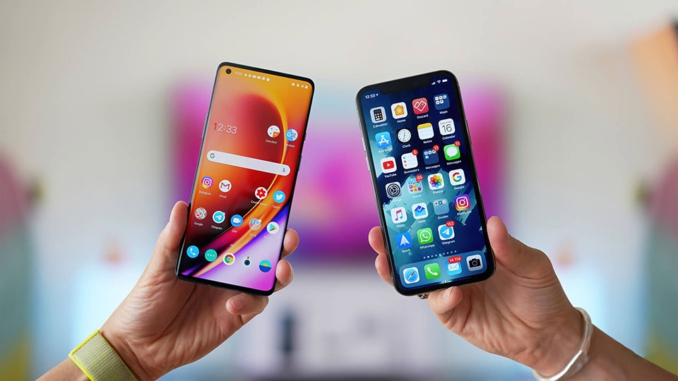 Điện thoại Android và iPhone