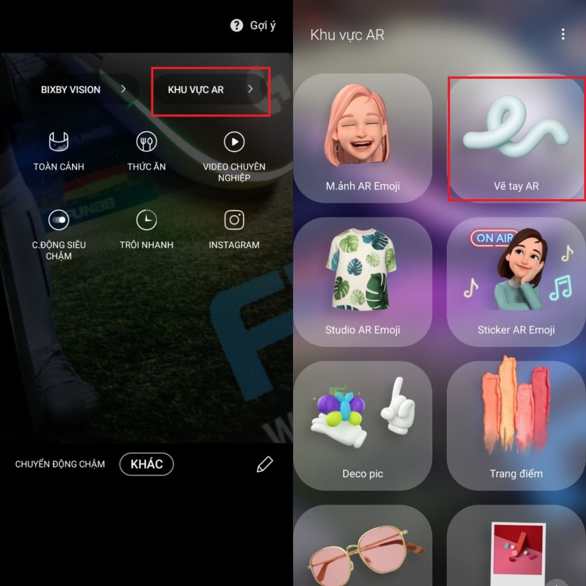 Cách quay video AR cực thú vị trên điện thoại Samsung (2)