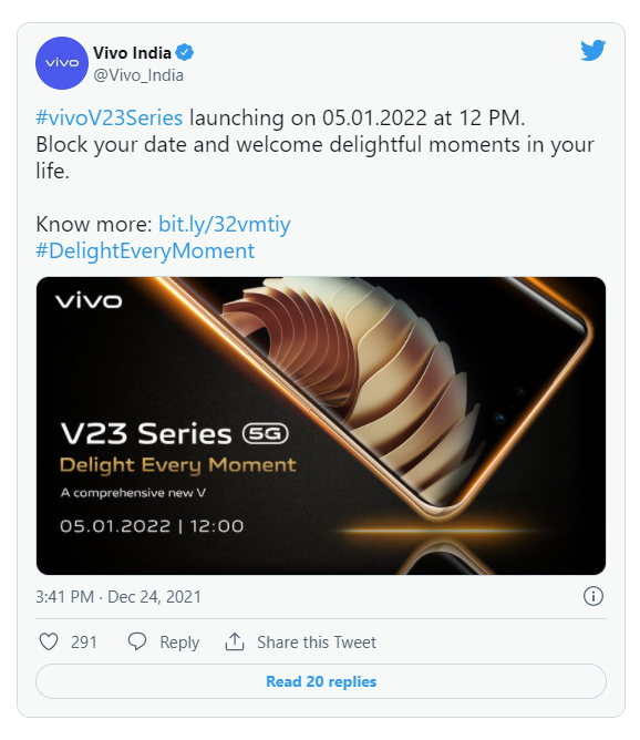 vivo V23 5G sẽ ra mắt tại Ấn Độ vào 5/1, Việt Nam cũng dần hé lộ (1)