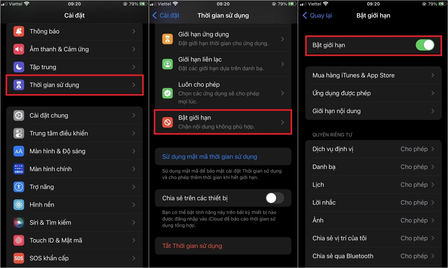 Hướng dẫn cách chặn các trang web đen trên iPhone (1)
