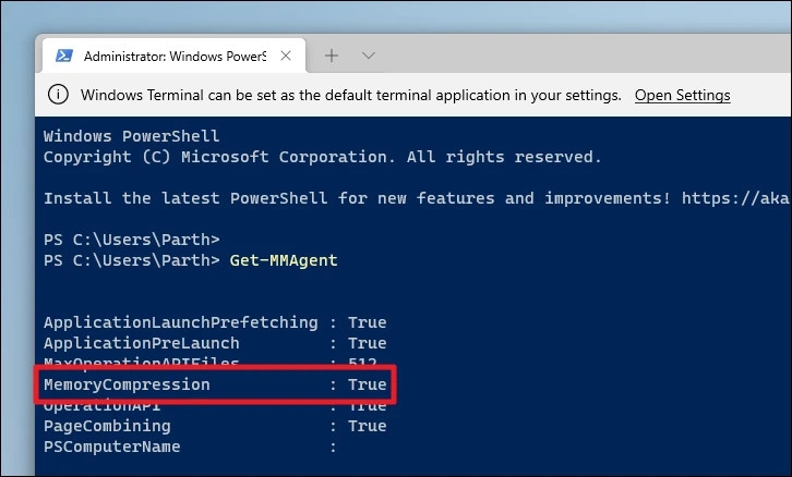 Cách bật hoặc tắt tính năng Memory Compression trên Windows 11 (5)