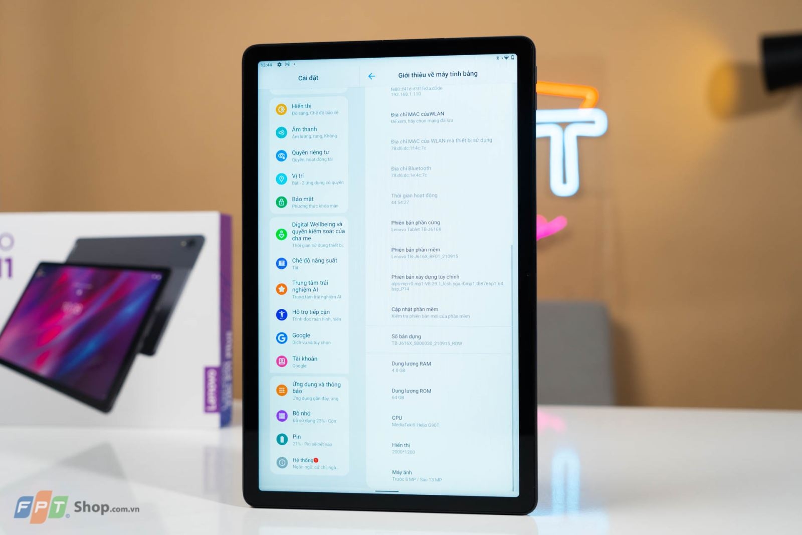 Trên tay Lenovo Tab P11 Plus: Thiết kế xuất sắc, thời lượng pin tốt và điểm nhấn màn hình 2K 9