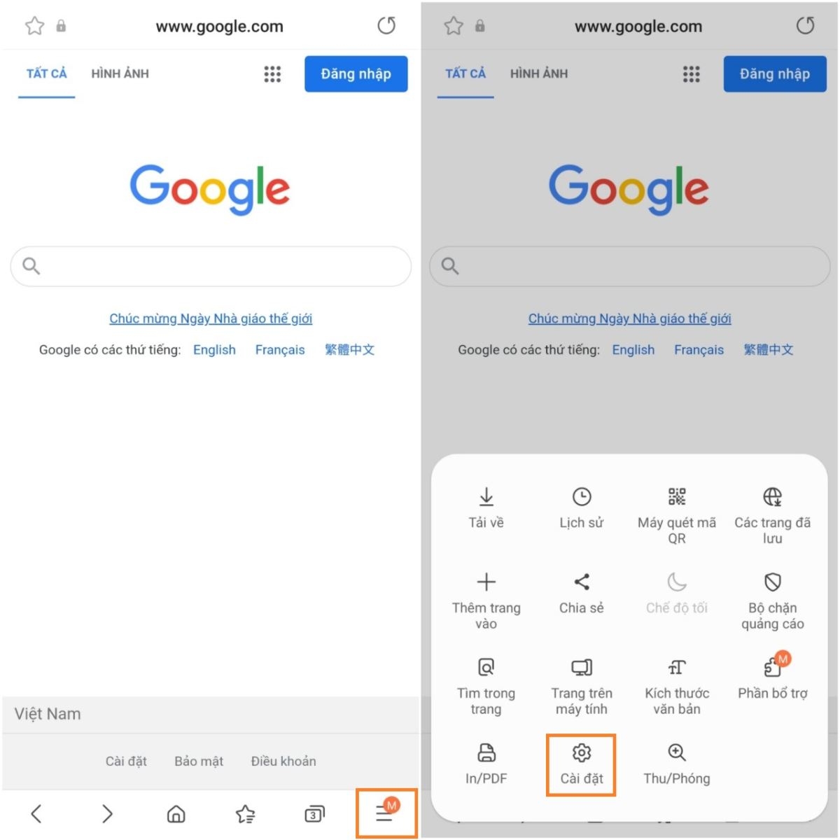 Cách thay đổi thư mục tải xuống trên ứng dụng Samsung Internet (1)