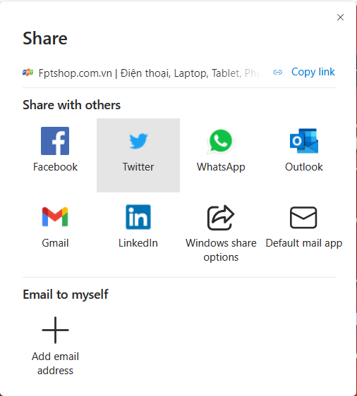 Cách chia sẻ nội dung web bằng Microsoft Edge (2)