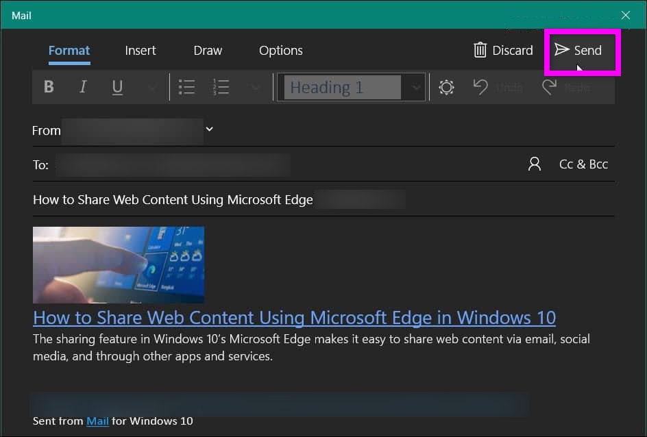 Cách chia sẻ nội dung web bằng Microsoft Edge (4)