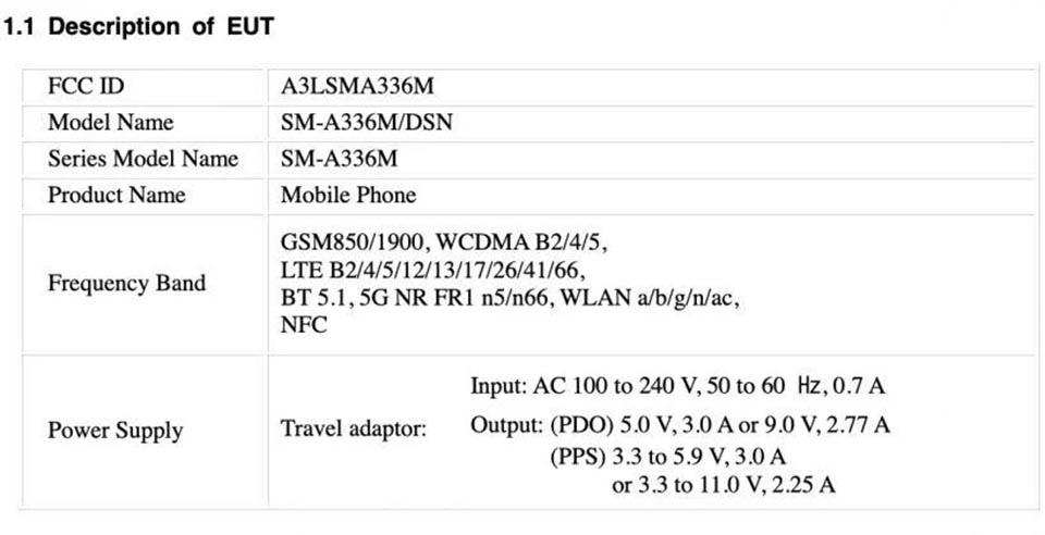 Galaxy A33 5G đạt chứng nhận FCC (ảnh 3)