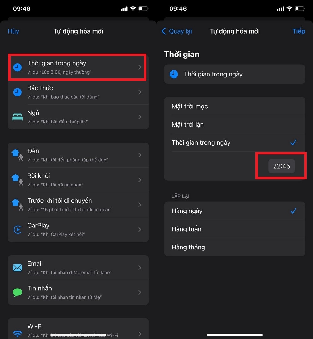 Cách cài đặt hẹn giờ bật, tắt chế độ máy bay tự động trên iPhone (2)