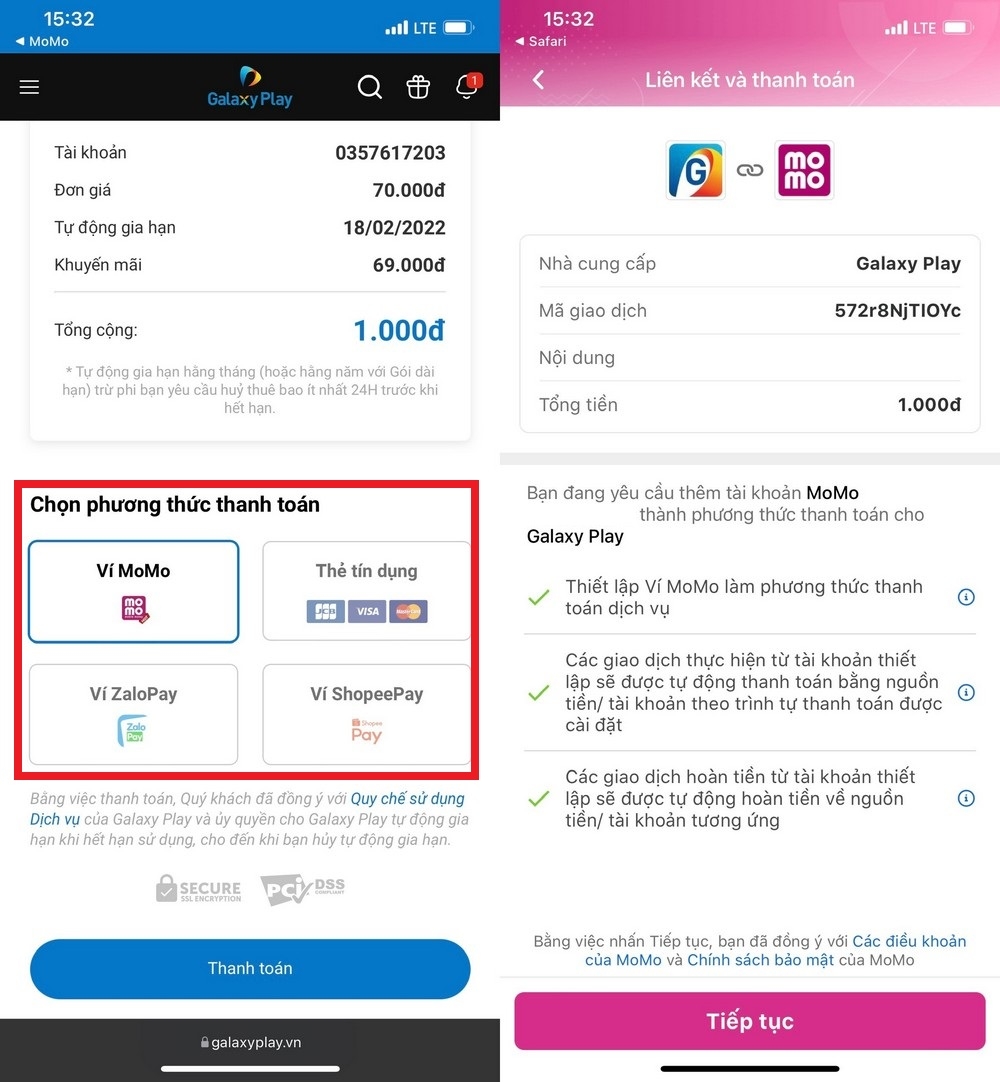 Cách đăng ký gói cao cấp Galaxy Play 1 tháng chỉ 1.000 đồng (4)