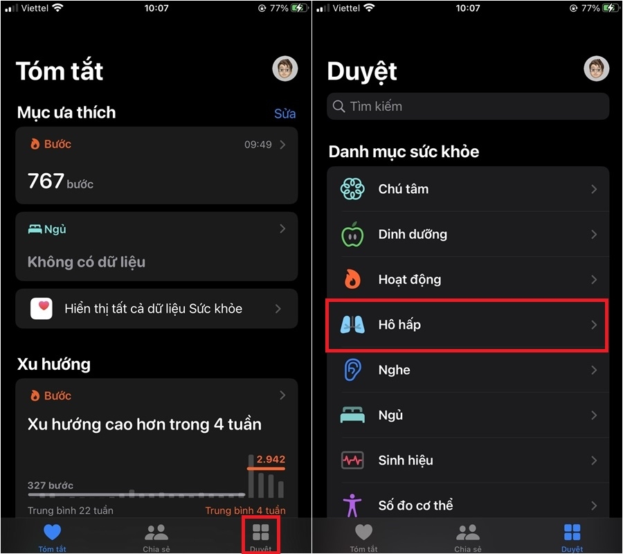Hướng dẫn cách theo dõi tần số hô hấp trên Apple Watch (1)