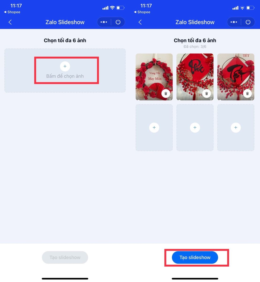 Cách dùng Zalo Slideshow (3)