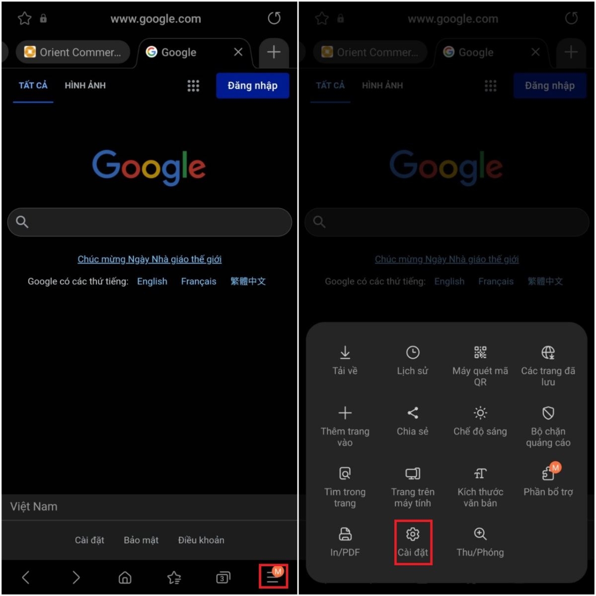 Cách thay đổi vị trí thanh địa chỉ trên Samsung Internet (1)